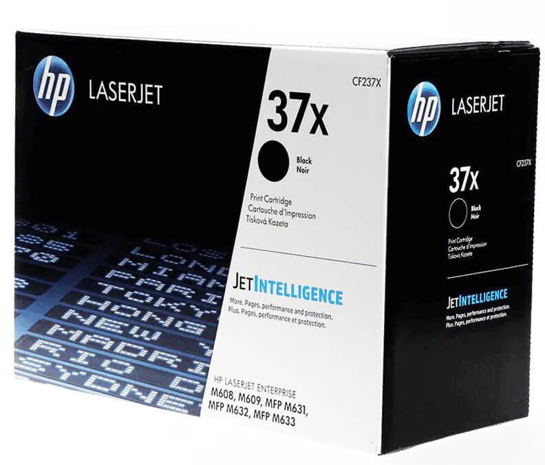 Картридж HP CF237X (37X) оригинальный для принтера LaserJet Enterprise M608dn/ M608n/ M608x/ M609dn/ M609x/ M631h/ M631dn/ M631z/ M632z/ M632fht Black , 25000 страниц